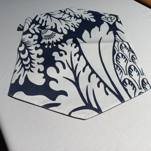 Navy Flower Small Runner Trendy Home