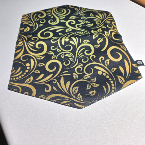Gold Black Flower Small Runner
