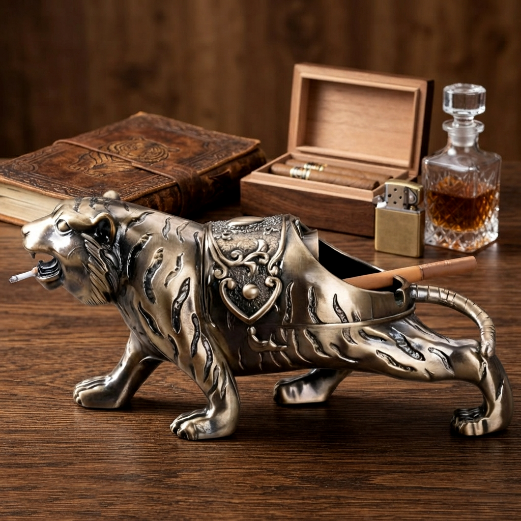 Metallic - Tiger Ashtray