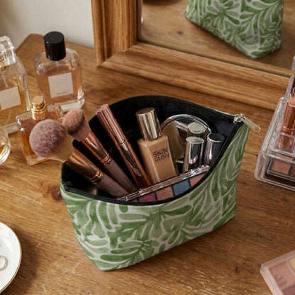 Printed - Sage Leaf Cosmetic Pouch