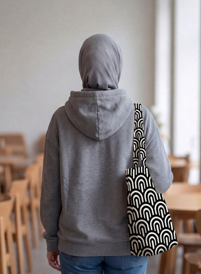 Printed - Monochrome Arch Tote Bag Trendy Home