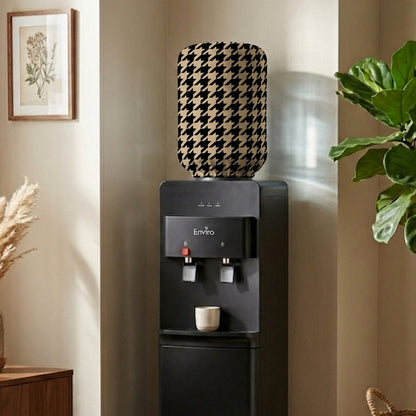 Printed - Beige Houndstooth Bottle Dispenser Cover