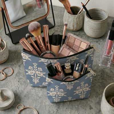 Printed - Country Bouquet Cosmetic Pouch Trendy Home