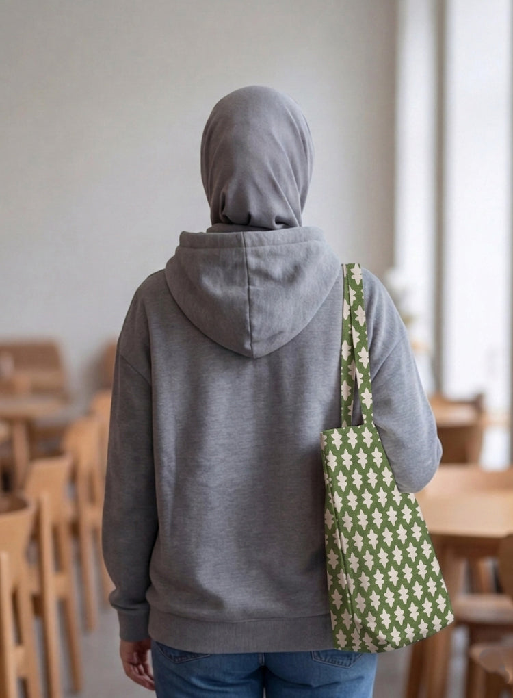 Printed - Emerald Symmetry Tote Bag Trendy Home