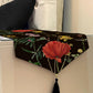 Printed - Black Rosey Bed Side Table Accent