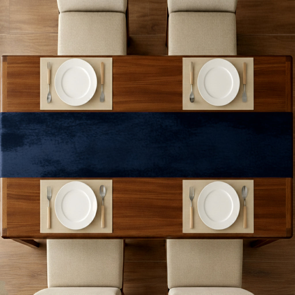 Malai Velvet - Midnight Table Runner Trendy Home