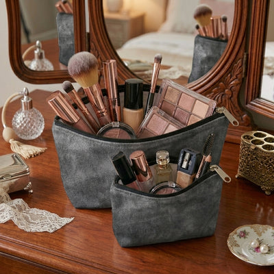 Malai Velvet - Steel Cosmetic Pouch Trendy Home