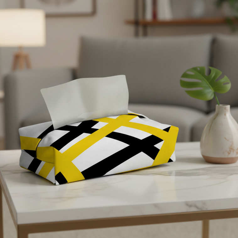 Printed - Celestial Gold Tissue Box Trendy Home