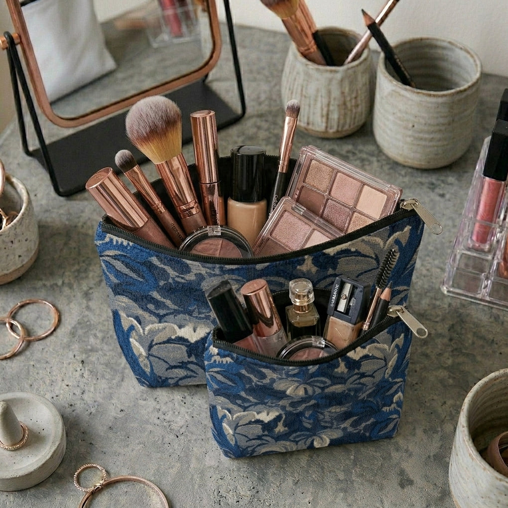 Printed - Midnight Weave Cosmetic Pouch