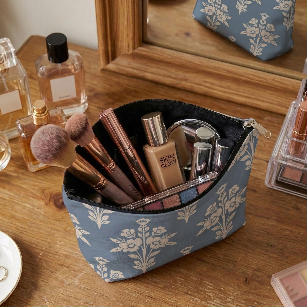 Printed - Country Bouquet Cosmetic Pouch