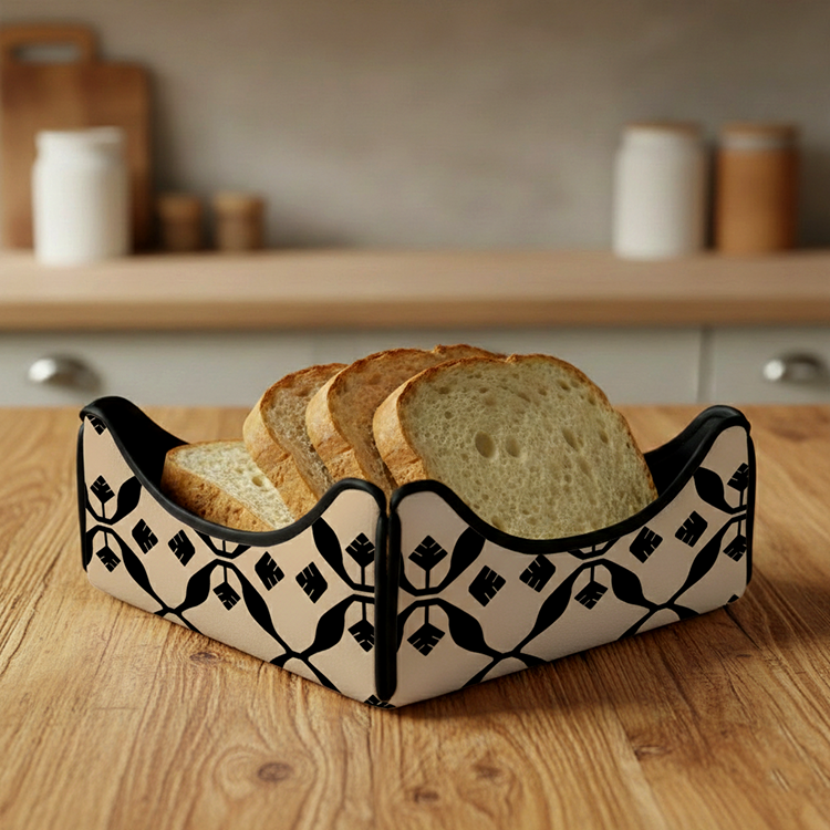 Printed - Beige Nomad Breadbasket Trendy Home