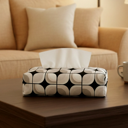Printed - Retro Slate Tissue Box Trendy Home