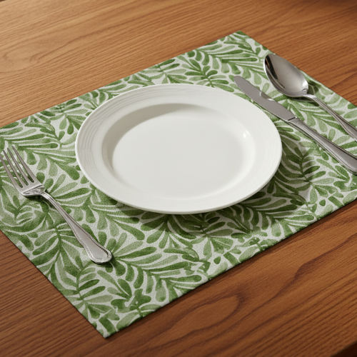 Printed - Sage Leaf Table Mat Trendy Home