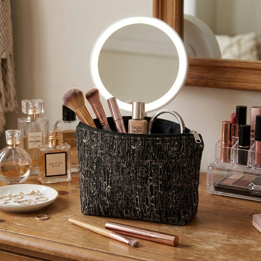 Shanghai - Siyah Cosmetic Pouch
