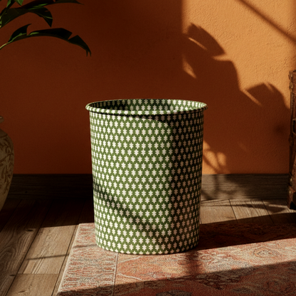 Printed - Emerald Symmetry Dustbin Trendy Home