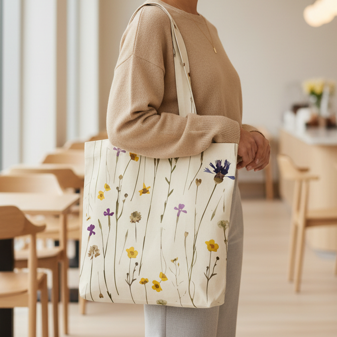 Printed - Illinois Tote Bag Trendy Home