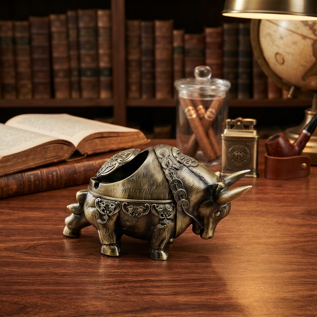 Metallic - Bull Ashtray