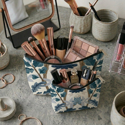Printed - Blue Oak Cosmetic Pouch Trendy Home