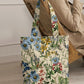 Printed - Floral Clash Tote Bag Trendy Home