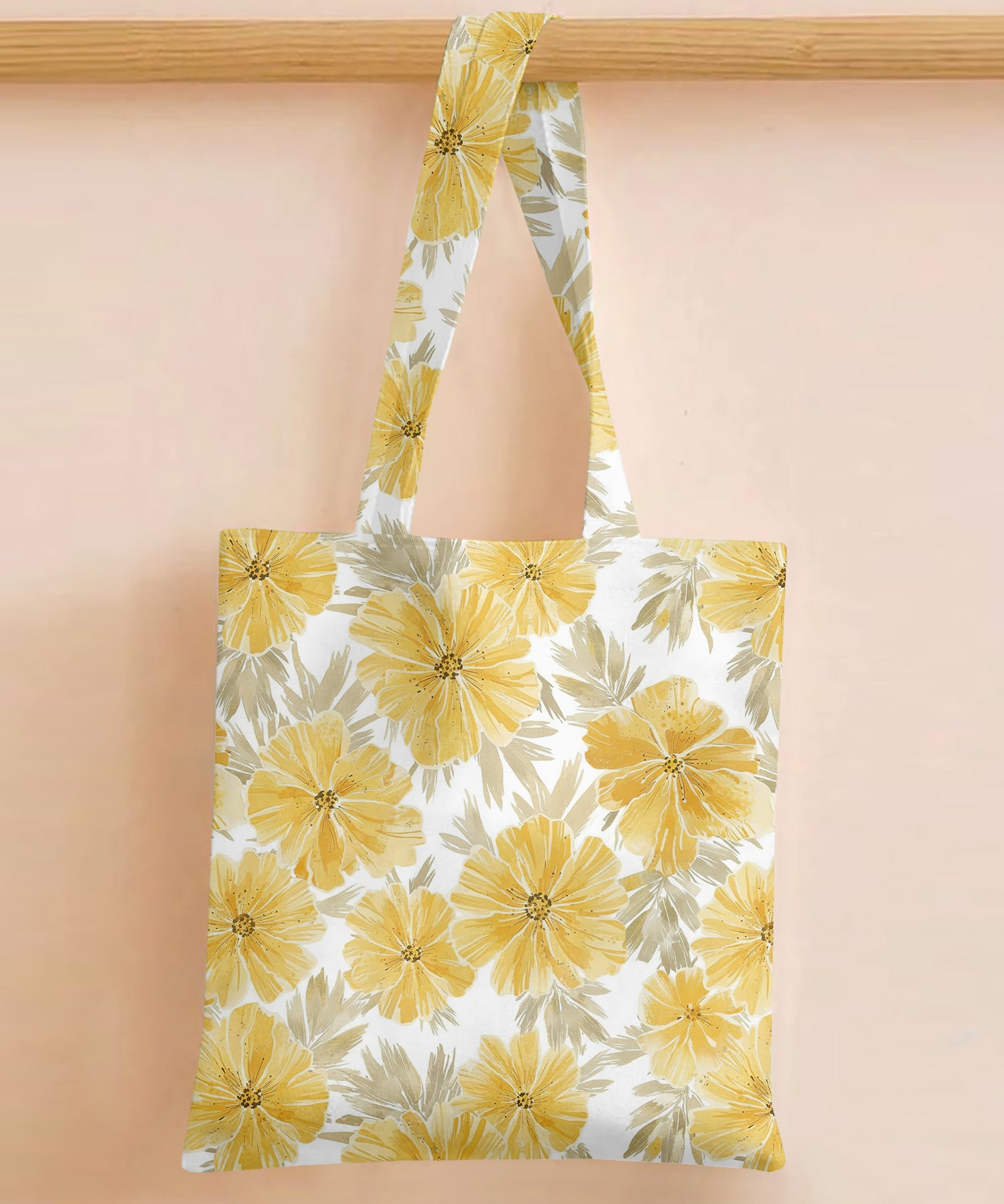 Printed - Honey Blossom Tote Bag Trendy Home