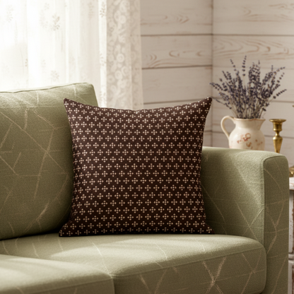 Printed - Espresso Foulard Cushion Cover Trendy Home