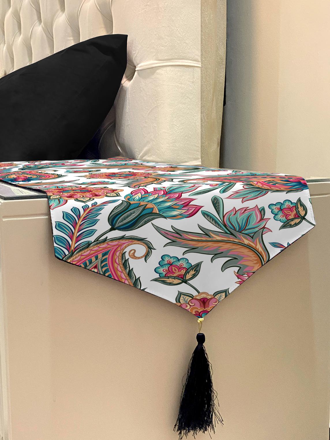 Printed - China Flower Bed Side Table Accent