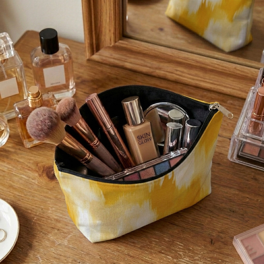 Printed - Solar Brushstroke Cosmetic Pouch Trendy Home