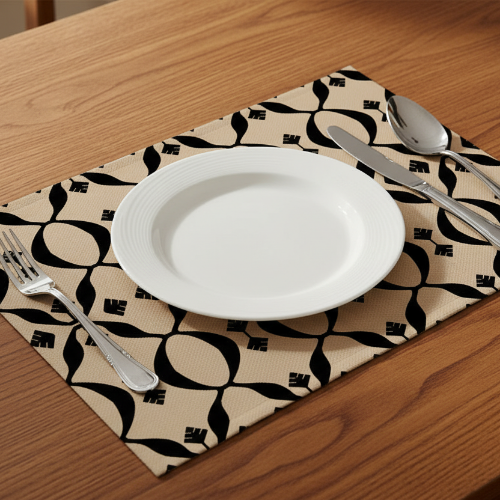 Printed - Beige Nomad Table Mat Trendy Home