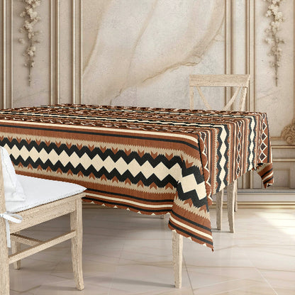Printed - Tribal Terracotta Tablecloth Trendy Home
