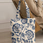 Printed - Blue Victoria Tote Bag Trendy Home