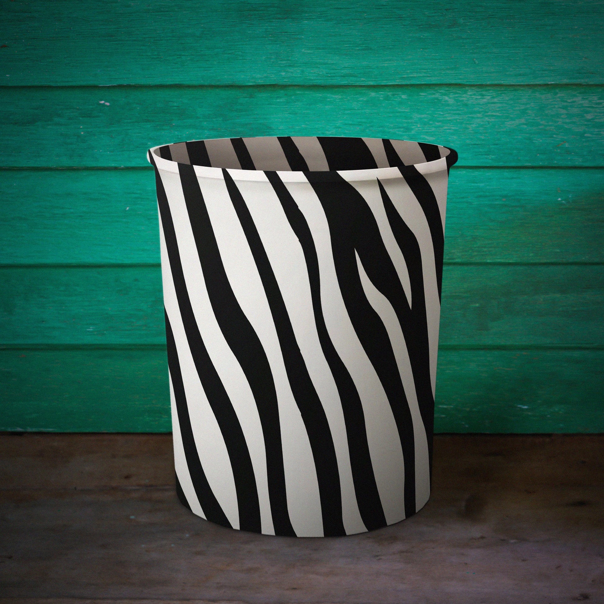 Zebra Skin Dustbin Trendy Home