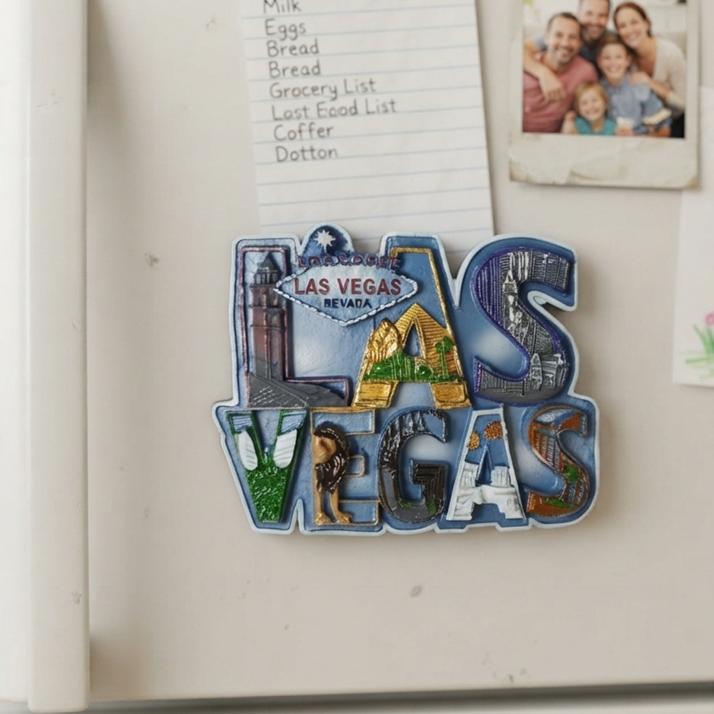 Resin - Las Vegas Fridge Magnet