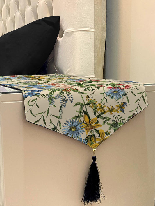 Printed - Floral Clash Bed Side Table Accent