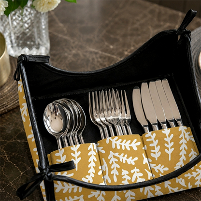 Printed - Mustard Mist Cutlery Tray