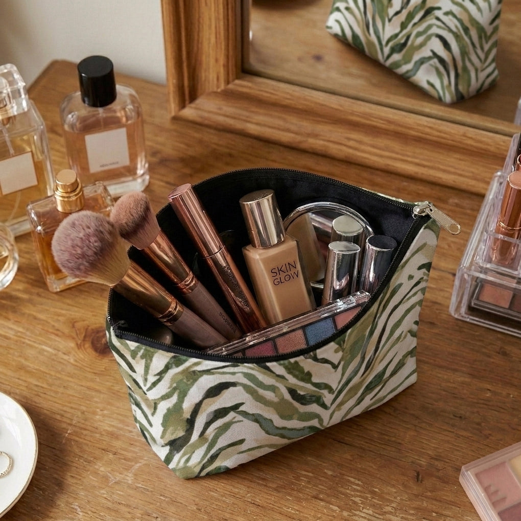 Printed - Sage Serengeti Cosmetic Pouch