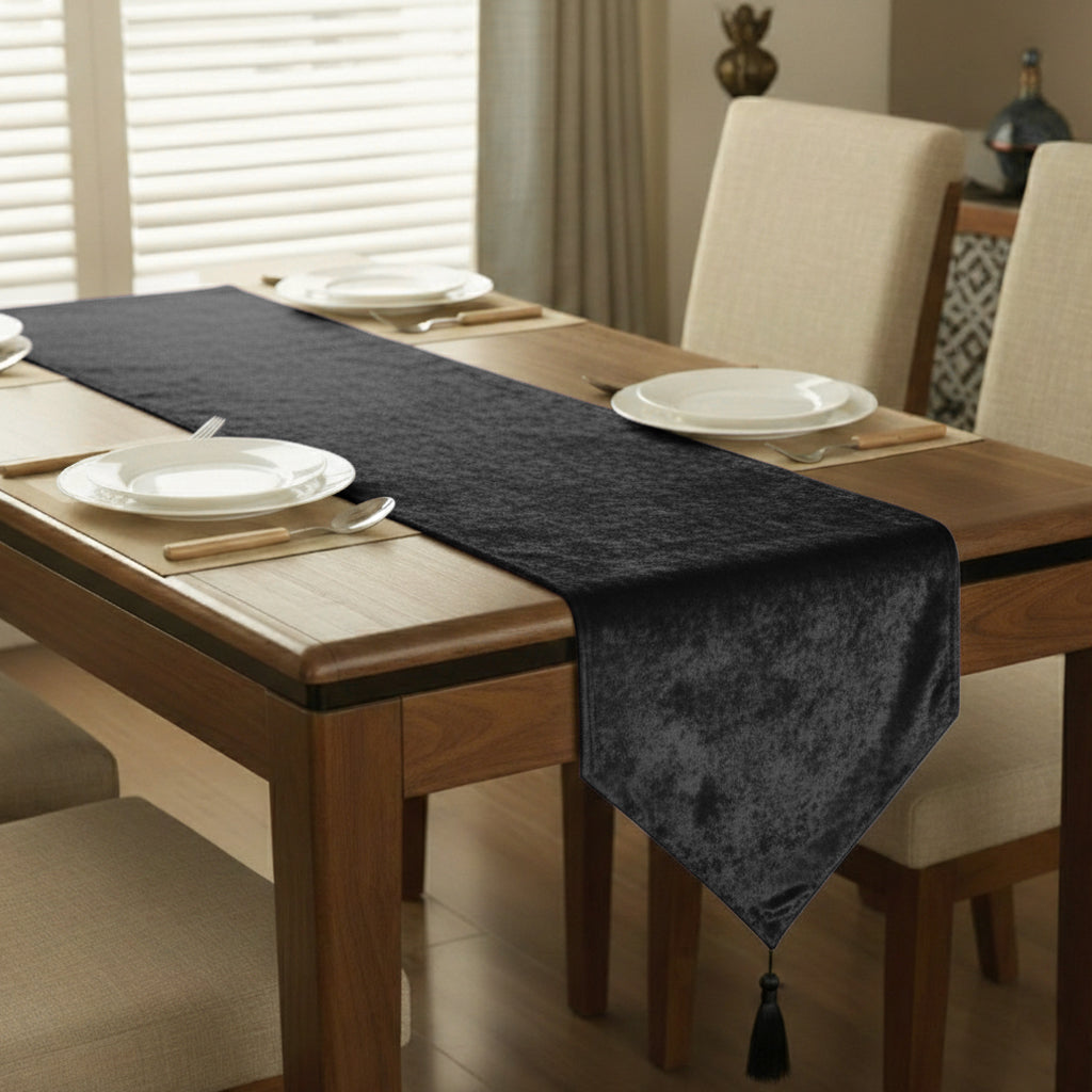 Malai Velvet - Steel Table Runner Trendy Home