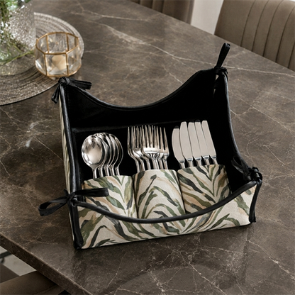 Printed - Sage Serengeti Cutlery Tray