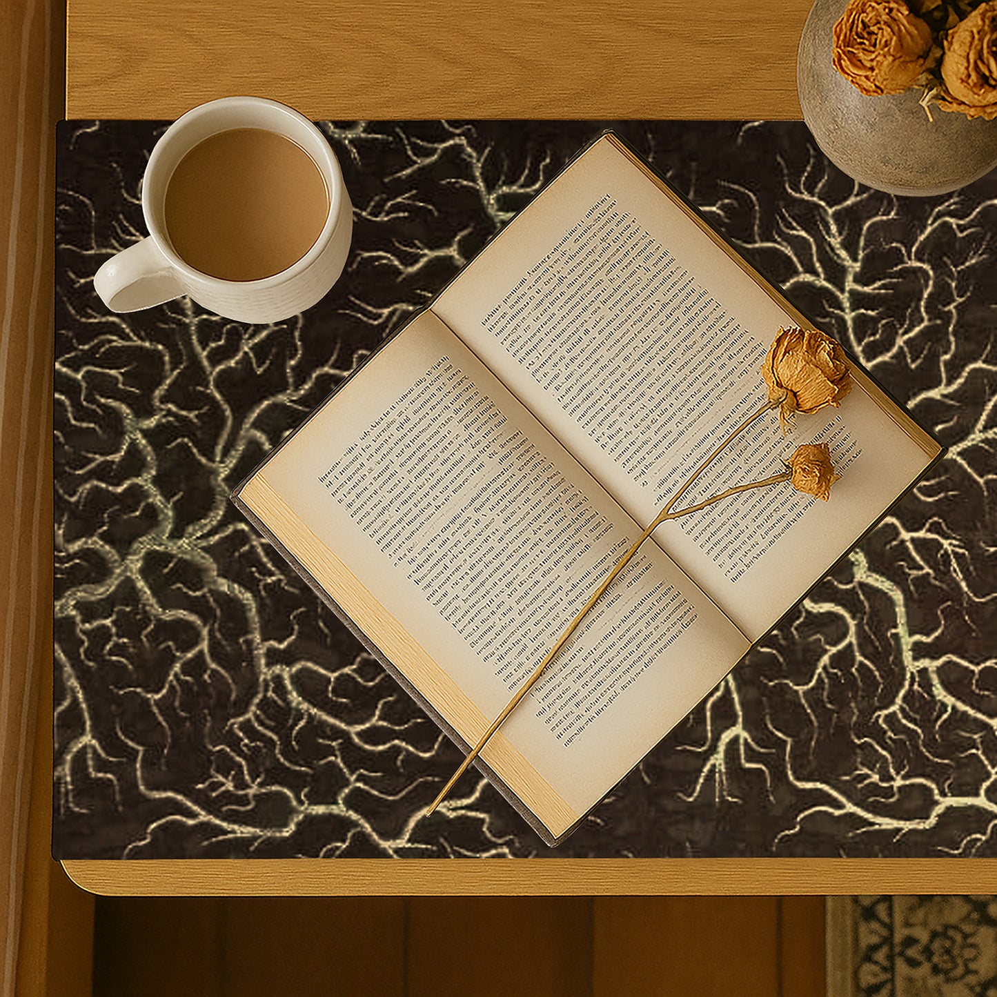 Shanghai - Khaki Bed Side Table Accent