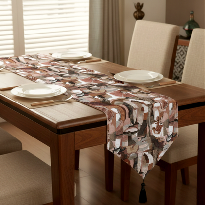 Printed - Artisan Mosaic Table Runner Trendy Home