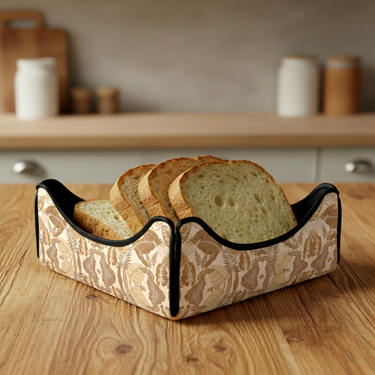 Printed - Sandy Beige Fern Breadbasket Trendy Home