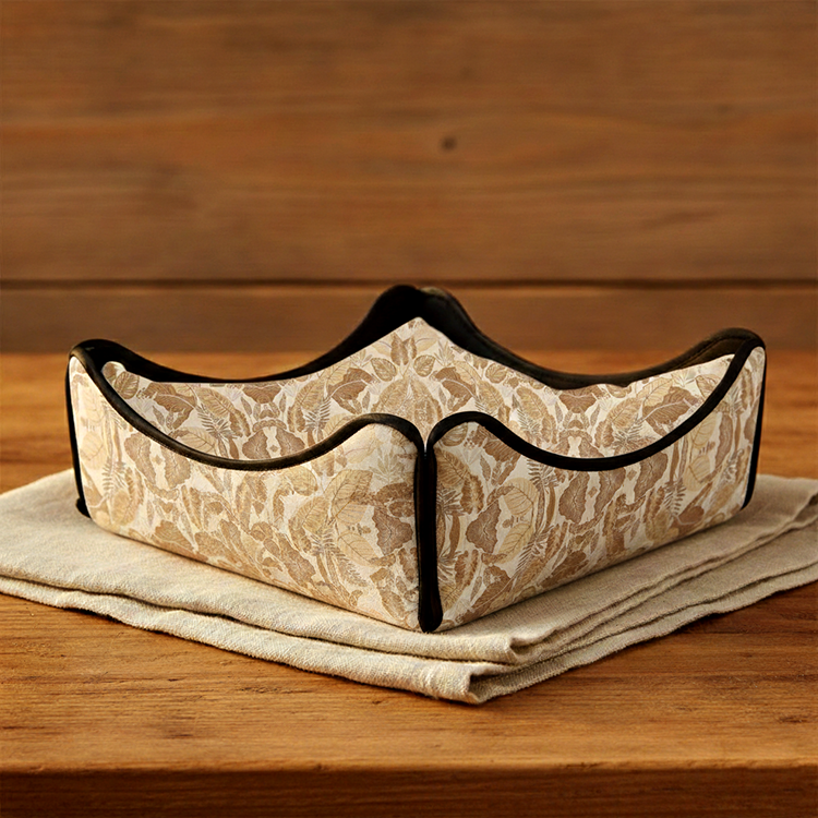 Printed - Sandy Beige Fern Breadbasket Trendy Home