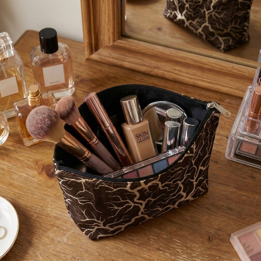 Shanghai - Khaki Cosmetic Pouch Trendy Home