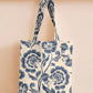 Printed - Blue Victoria Tote Bag Trendy Home