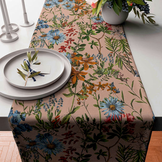 Printed - Floral Jersey Table Runner