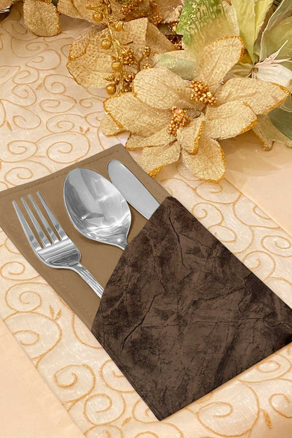 Turkish Velvet - Bronze Cutlery Pouch