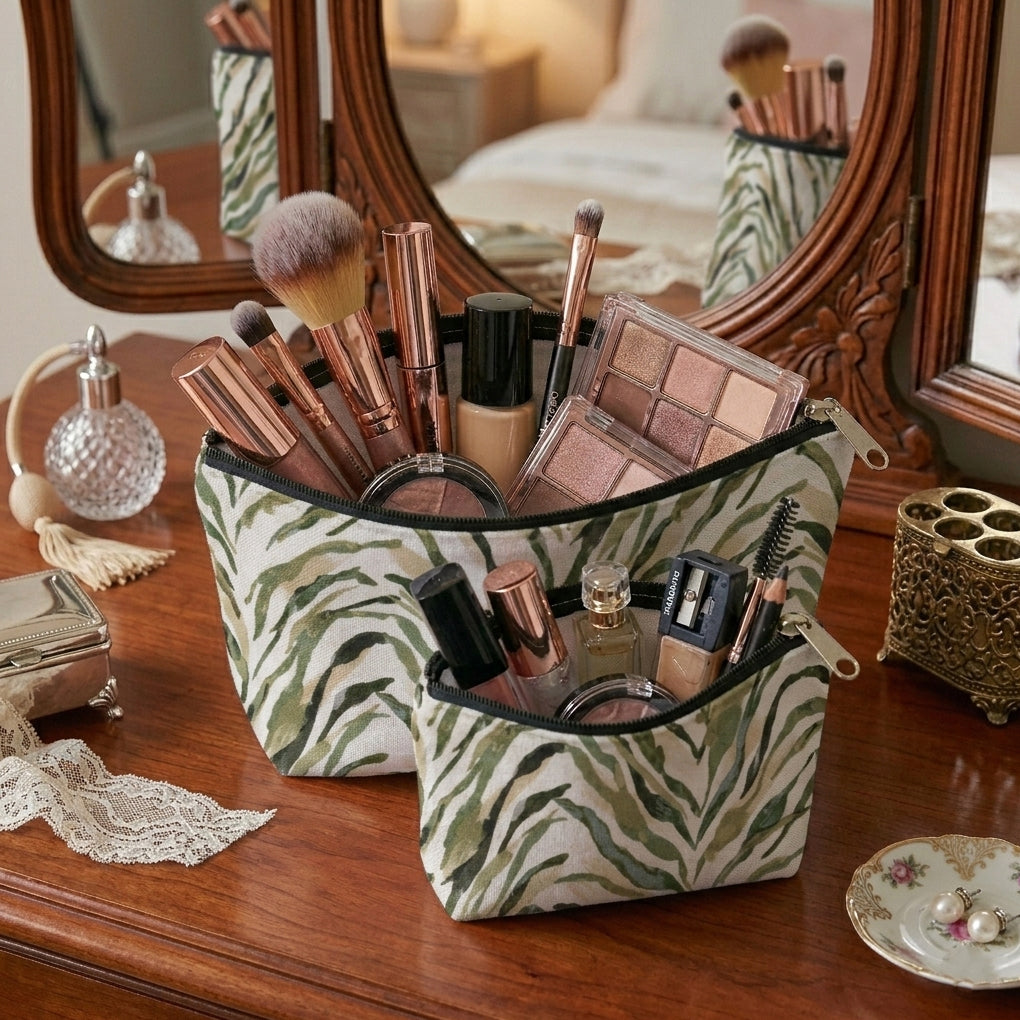 Printed - Sage Serengeti Cosmetic Pouch
