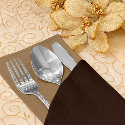 Leather - Burnt Cinnamon Cutlery Pouch