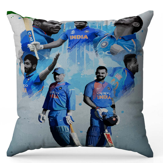 Men in Blue Cushion Cover Trendy Home