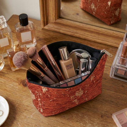 Shanghai Velvet - Rust Cosmetic Pouch Trendy Home