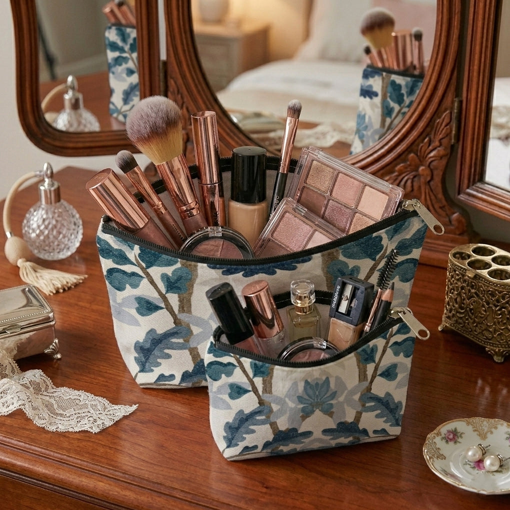 Printed - Blue Oak Cosmetic Pouch